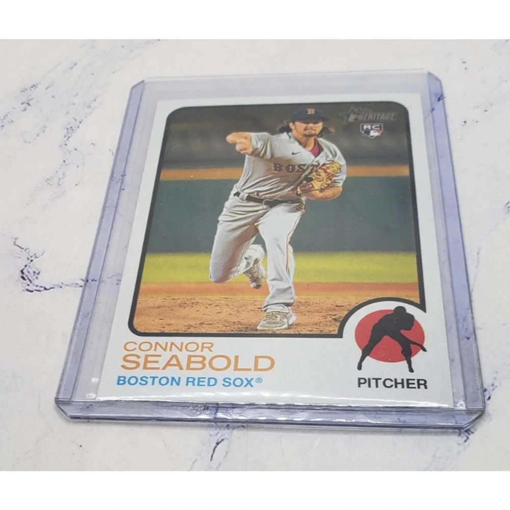 2022 Topps Heritage Connor Seabold SP RC #701 Boston Red Sox - Picture 3 of 4